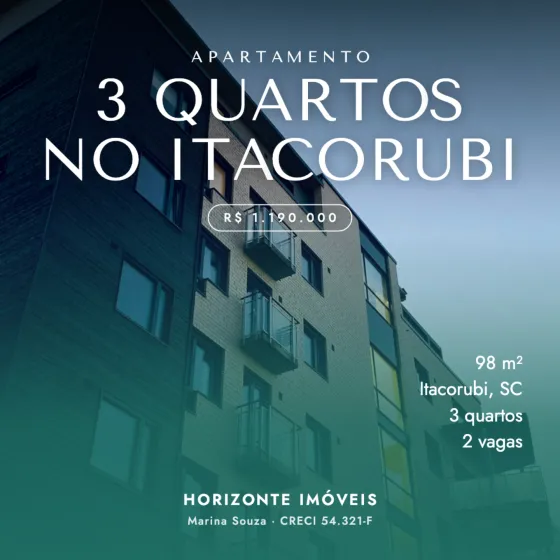 Post de exemplo: Apartamento · 3 quartos no Itacorubi