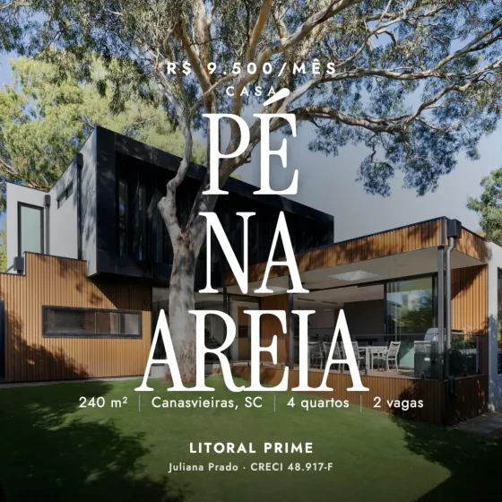 Post de exemplo: Casa · Pé na areia