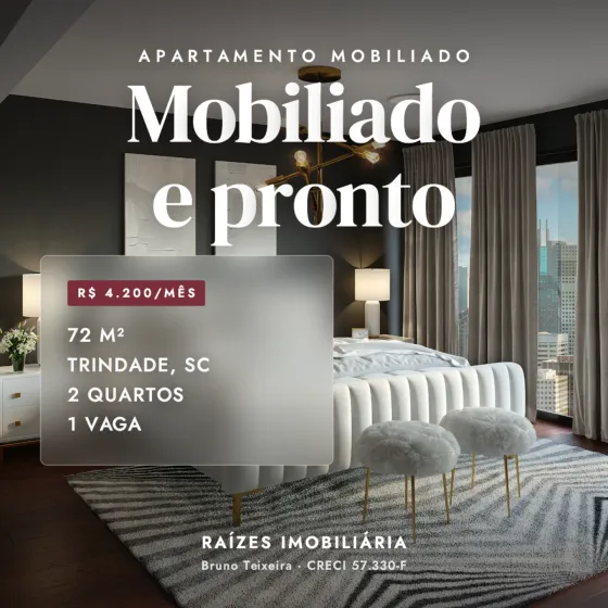 Post de exemplo: Apartamento mobiliado e pronto