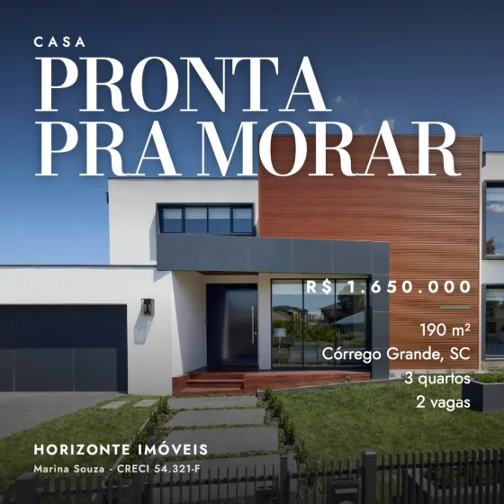 Post de exemplo: Casa · Pronta pra morar