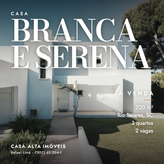 Post de exemplo: Casa · Branca e serena